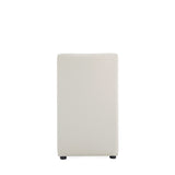 Anna Square Faux Leather Dining Chair in Light Stone Grey - Ornate Home