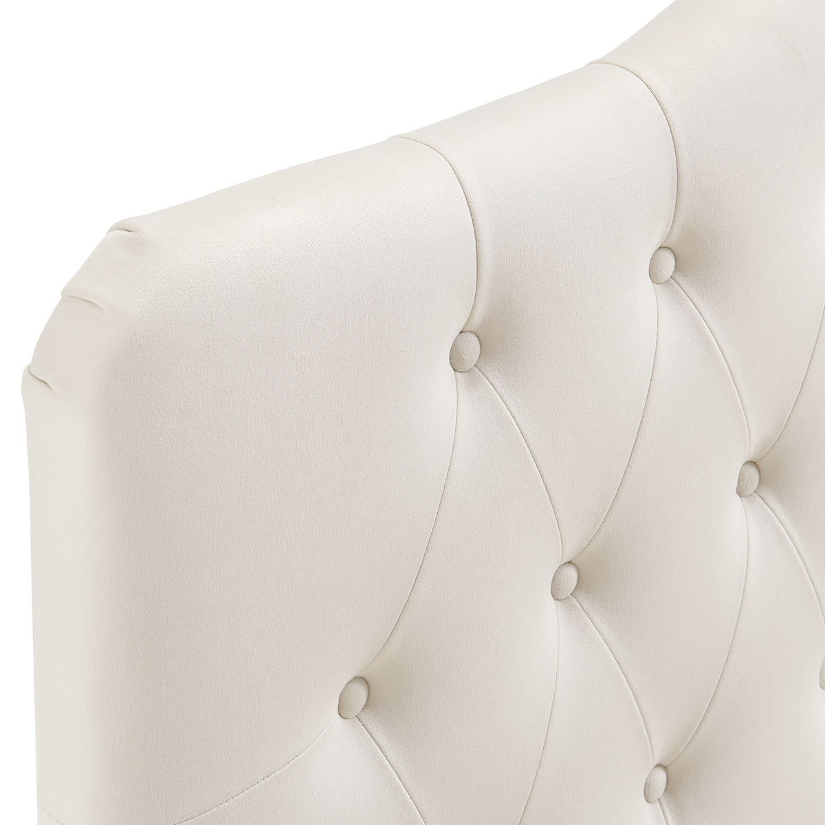 Annabel Alabaster Stain-Resistant Performance Velvet Full Headboard - Ornate Home