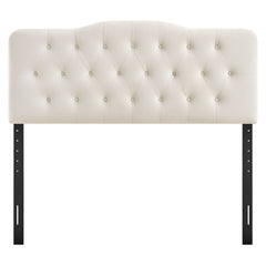 Annabel Alabaster Stain-Resistant Performance Velvet King Headboard - Ornate Home
