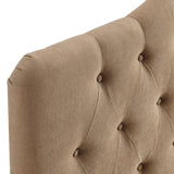 Annabel Almond Premium Linen Blend King Headboard - Ornate Home