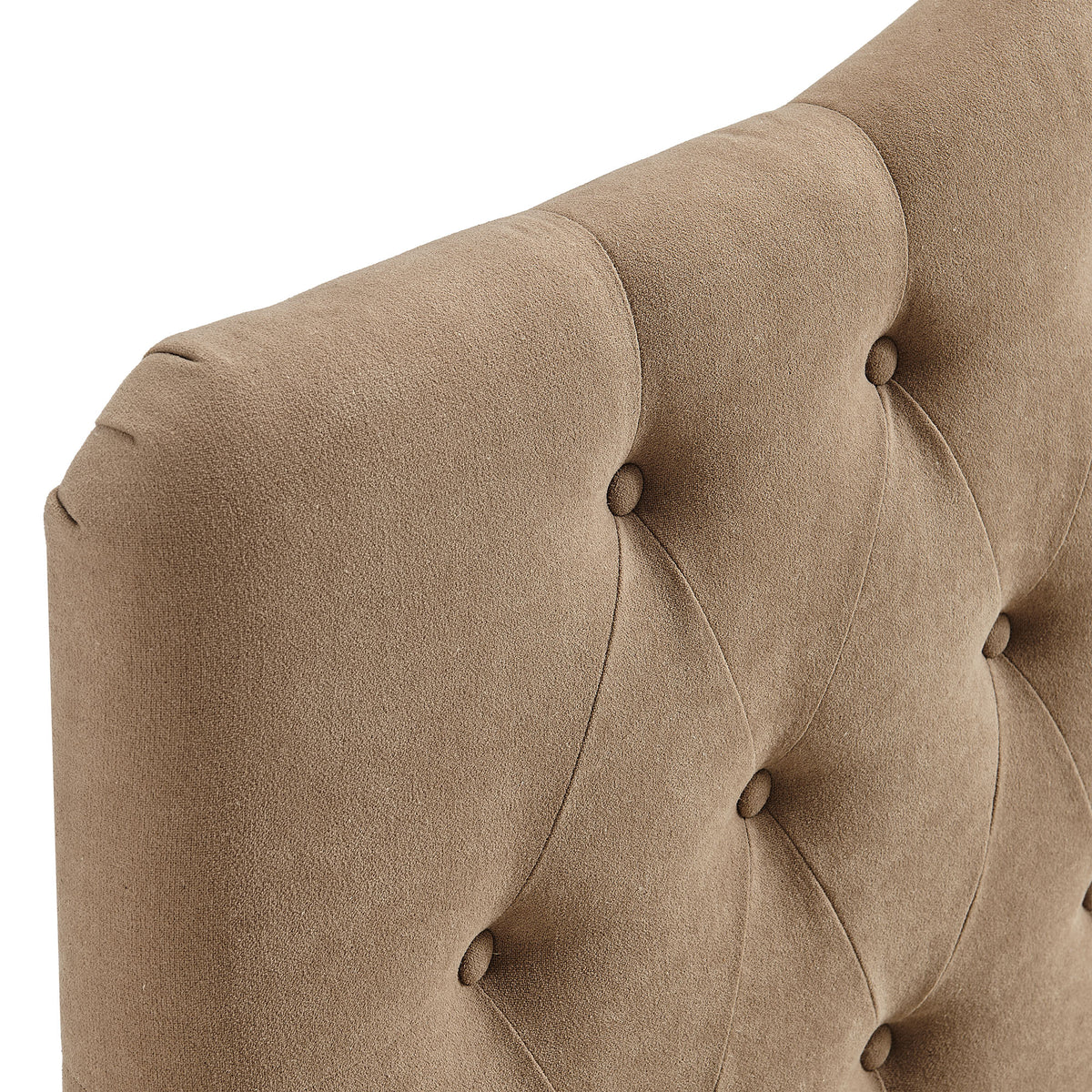 Annabel Almond Premium Linen Blend King Headboard - Ornate Home