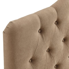 Annabel Almond Premium Linen Blend King Headboard - Ornate Home