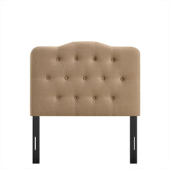 Annabel Almond Premium Linen Blend Twin Headboard - Ornate Home