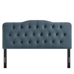 Annabel Cadet Blue Stain-Resistant Performance Velvet Full Headboard - Ornate Home