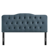Annabel Cadet Blue Stain-Resistant Performance Velvet King Headboard - Ornate Home