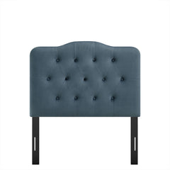 Annabel Cadet Blue Stain-Resistant Performance Velvet Twin Headboard - Ornate Home