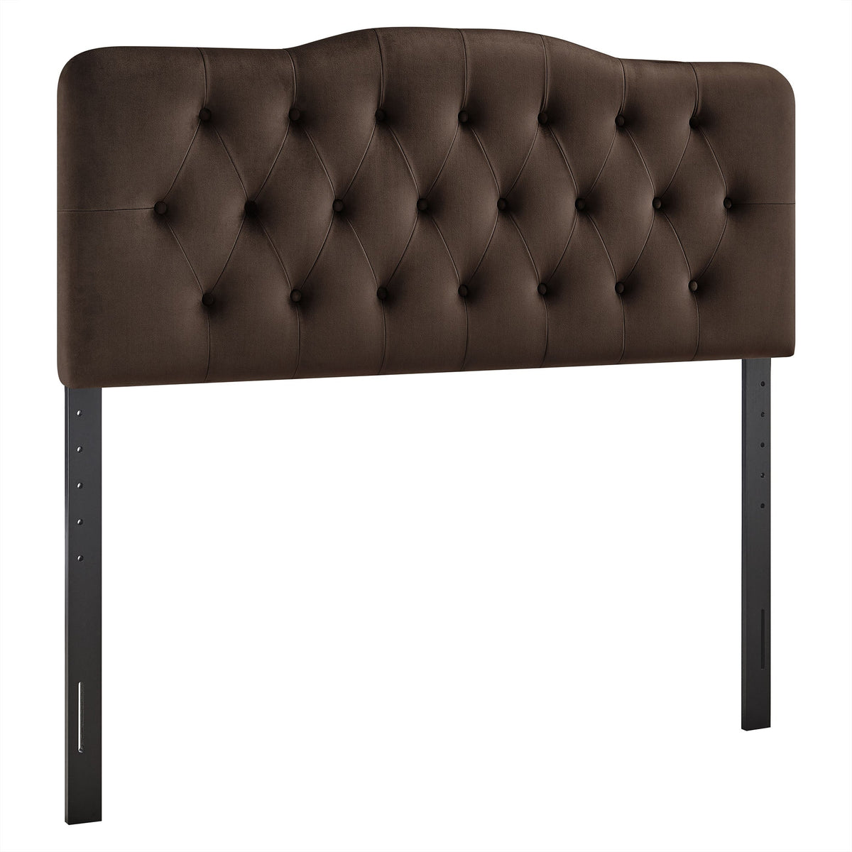 Annabel Chocolate Brown Stain-Resistant Performance Velvet King Headboard - Ornate Home