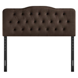 Annabel Chocolate Brown Stain-Resistant Performance Velvet King Headboard - Ornate Home
