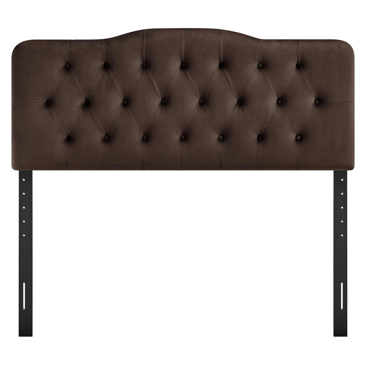 Annabel Chocolate Brown Stain-Resistant Performance Velvet King Headboard - Ornate Home