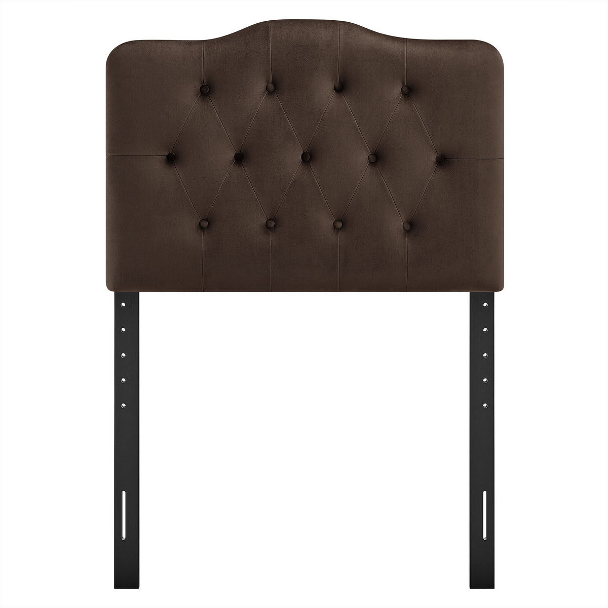 Annabel Chocolate Brown Stain-Resistant Performance Velvet Twin Headboard - Ornate Home
