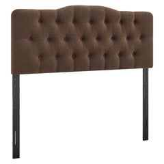 Annabel Cocoa Premium Linen Blend King Headboard - Ornate Home