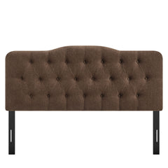 Annabel Cocoa Premium Linen Blend King Headboard - Ornate Home