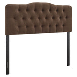 Annabel Cocoa Premium Linen Blend Queen Headboard - Ornate Home