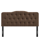 Annabel Cocoa Premium Linen Blend Queen Headboard - Ornate Home