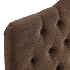 Annabel Cocoa Premium Linen Blend Queen Headboard - Ornate Home