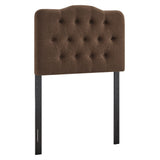 Annabel Cocoa Premium Linen Blend Twin Headboard - Ornate Home