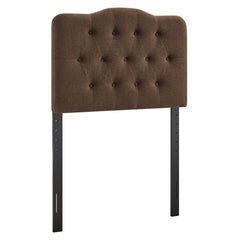 Annabel Cocoa Premium Linen Blend Twin Headboard - Ornate Home