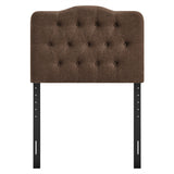 Annabel Cocoa Premium Linen Blend Twin Headboard - Ornate Home