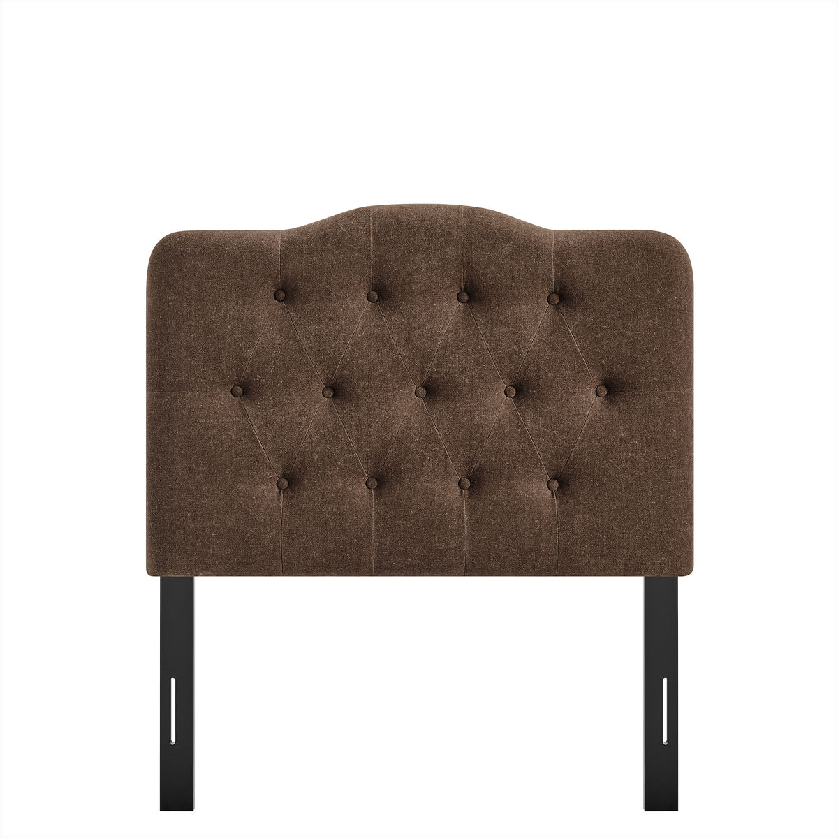 Annabel Cocoa Premium Linen Blend Twin Headboard - Ornate Home