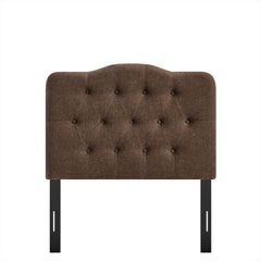 Annabel Cocoa Premium Linen Blend Twin Headboard - Ornate Home