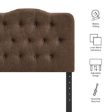 Annabel Cocoa Premium Linen Blend Twin Headboard - Ornate Home