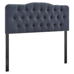Annabel Denim Premium Linen Blend Full Headboard - Ornate Home