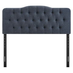 Annabel Denim Premium Linen Blend Full Headboard - Ornate Home