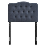 Annabel Denim Premium Linen Blend Twin Headboard - Ornate Home