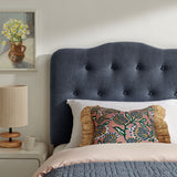 Annabel Denim Premium Linen Blend Twin Headboard - Ornate Home