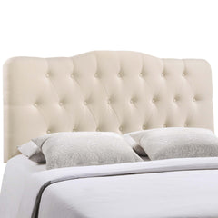 Annabel Ivory Upholstered Fabric Full Headboard - Ornate Home