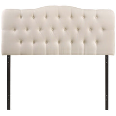 Annabel Ivory Upholstered Fabric Full Headboard - Ornate Home