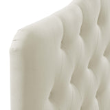 Annabel Ivory Upholstered Fabric Queen Headboard - Ornate Home
