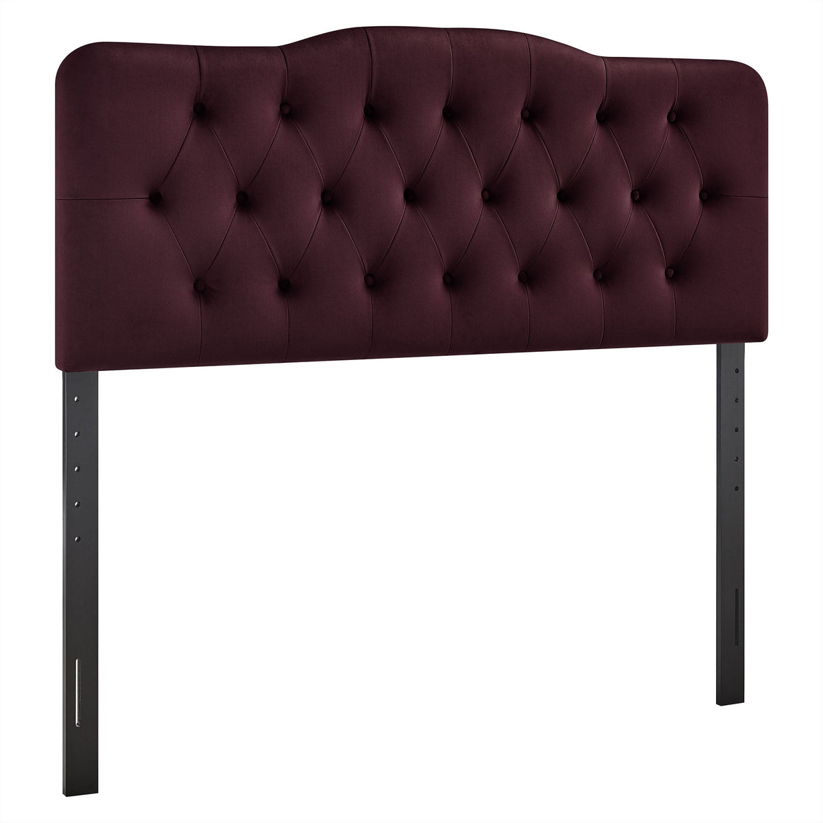 Annabel Mulberry Stain-Resistant Performance Velvet Full Headboard - Ornate Home