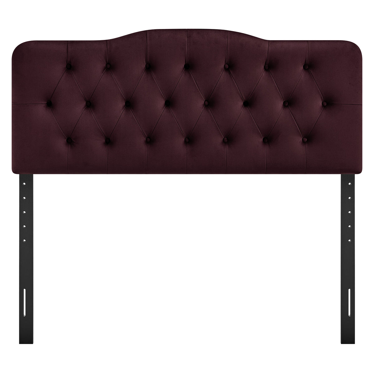 Annabel Mulberry Stain-Resistant Performance Velvet Full Headboard - Ornate Home