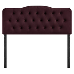 Annabel Mulberry Stain-Resistant Performance Velvet Queen Headboard - Ornate Home