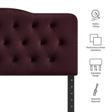 Annabel Mulberry Stain-Resistant Performance Velvet Queen Headboard - Ornate Home