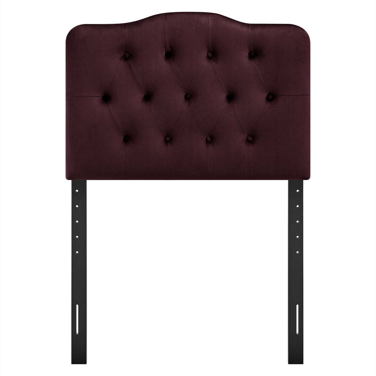 Annabel Mulberry Stain-Resistant Performance Velvet Twin Headboard - Ornate Home