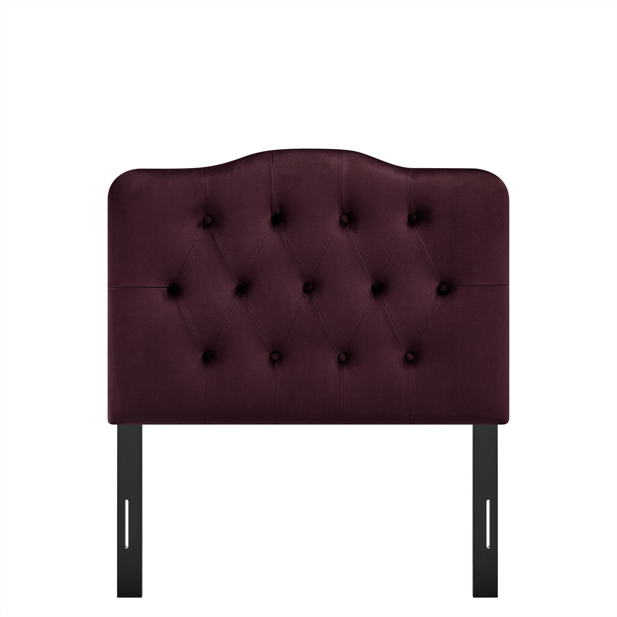 Annabel Mulberry Stain-Resistant Performance Velvet Twin Headboard - Ornate Home