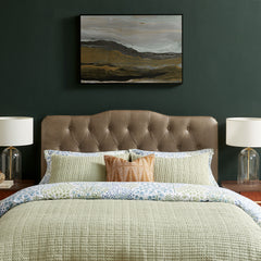 Annabel Mushroom Vegan Leather King Headboard - Ornate Home