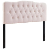 Annabel Pink Diamond Tufted Performance Velvet King Headboard - Ornate Home