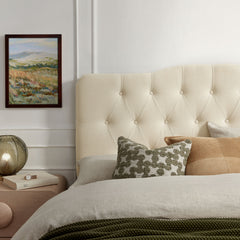 Annabel Premium Linen Blend Full Headboard - Ornate Home