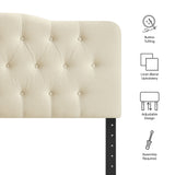 Annabel Premium Linen Blend King Headboard - Ornate Home