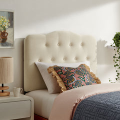 Annabel Premium Linen Blend Twin Headboard - Ornate Home