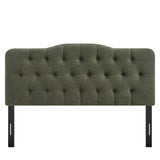 Annabel Sage Premium Linen Blend Full Headboard - Ornate Home