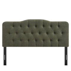 Annabel Sage Premium Linen Blend Full Headboard - Ornate Home