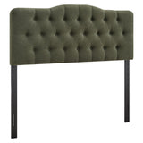 Annabel Sage Premium Linen Blend Queen Headboard - Ornate Home