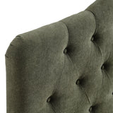 Annabel Sage Premium Linen Blend Queen Headboard - Ornate Home