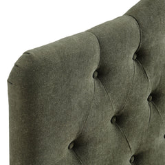 Annabel Sage Premium Linen Blend Queen Headboard - Ornate Home