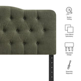 Annabel Sage Premium Linen Blend Queen Headboard - Ornate Home