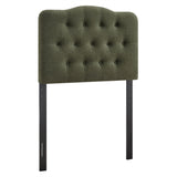Annabel Sage Premium Linen Blend Twin Headboard - Ornate Home